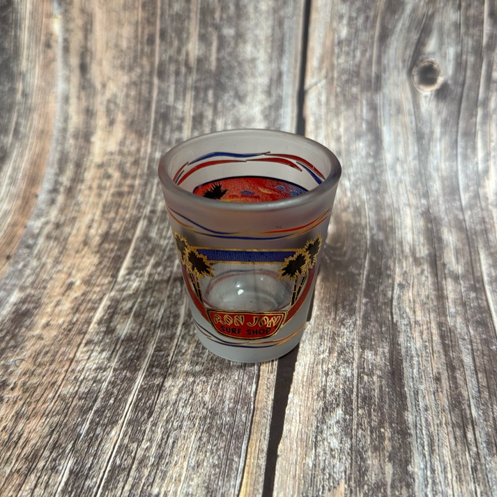 Vintage Ron Jon Shot Glass Item #PHK6293